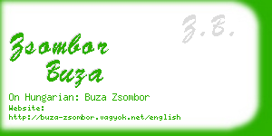 zsombor buza business card